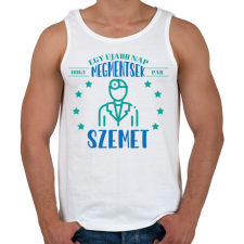 PRINTFASHION Megmentek pár szemet - Férfi atléta - Fehér atléta, trikó