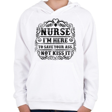 PRINTFASHION Megmentelek - Gyerek kapucnis pulóver - Fehér
