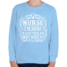 PRINTFASHION Megmentelek - Gyerek pulóver - Világoskék gyerek pulóver, kardigán