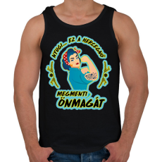 PRINTFASHION Megmenti önmagát - Férfi atléta - Fekete