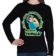 PRINTFASHION Megmenti önmagát - Női pulóver - Fekete