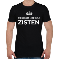 PRINTFASHION MEGSEGÍT MINKET A ZISTEN - Férfi póló - Fekete