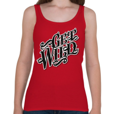 PRINTFASHION Megvadulva - Női atléta - Cseresznyepiros női trikó