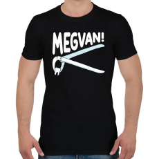 PRINTFASHION Megvan! - Férfi póló - Fekete