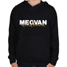 PRINTFASHION Megvan mindenem - páros minta - Gyerek kapucnis pulóver - Fekete gyerek pulóver, kardigán