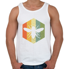 PRINTFASHION Méh - Férfi atléta - Fehér atléta, trikó