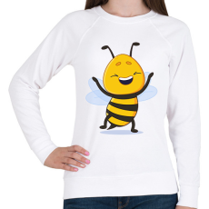 PRINTFASHION Méhecske 1 - Női pulóver - Fehér