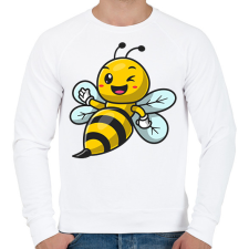 PRINTFASHION Méhecske 2 - Férfi pulóver - Fehér férfi pulóver, kardigán