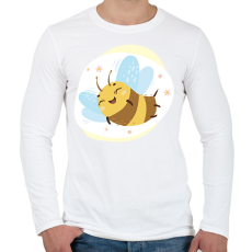 PRINTFASHION Méhecske 4 - Férfi hosszú ujjú póló - Fehér