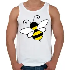 PRINTFASHION Méhecske - Férfi atléta - Fehér atléta, trikó