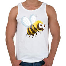 PRINTFASHION Méhecske  - Férfi atléta - Fehér