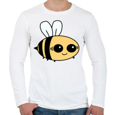 PRINTFASHION Méhecske - Férfi hosszú ujjú póló - Fehér