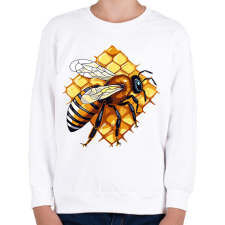 PRINTFASHION Méhecske  - Gyerek pulóver - Fehér gyerek pulóver, kardigán