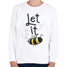 PRINTFASHION Méhecske - Let it bee - Gyerek pulóver - Fehér gyerek pulóver, kardigán