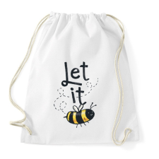 PRINTFASHION Méhecske - Let it bee - Sportzsák, Tornazsák - Fehér tornazsák