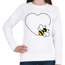 PRINTFASHION Méhecske  - Női pulóver - Fehér