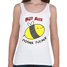 PRINTFASHION Méhecske Thug Life - Női atléta - Fehér női trikó