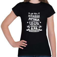 PRINTFASHION Méhész apuka - Női póló - Fekete női póló