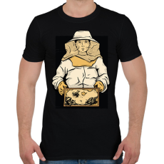 PRINTFASHION Méhész - Férfi póló - Fekete