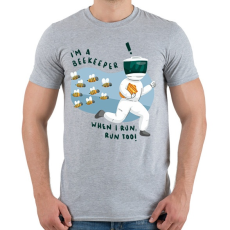 PRINTFASHION Méhész - Férfi póló - Sport szürke