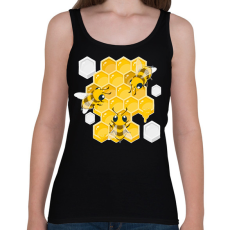 PRINTFASHION méhész - Női atléta - Fekete