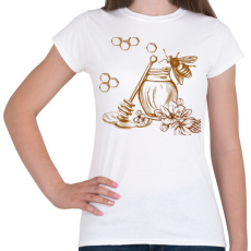 PRINTFASHION Méhész  - Női póló - Fehér