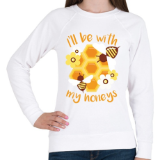 PRINTFASHION Méhész - Női pulóver - Fehér