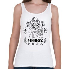 PRINTFASHION Méhész papa - Női atléta - Fehér