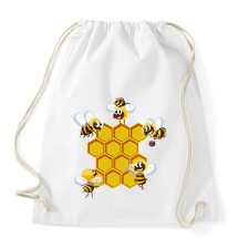 PRINTFASHION Méhész - Sportzsák, Tornazsák - Fehér tornazsák