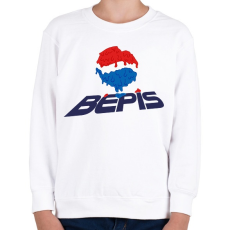 PRINTFASHION Melted Bepis - Gyerek pulóver - Fehér