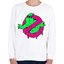 PRINTFASHION Melted Slimer - Gyerek pulóver - Fehér gyerek pulóver, kardigán