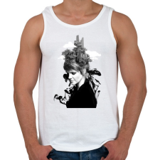 PRINTFASHION Melting beauty - Férfi atléta - Fehér atléta, trikó