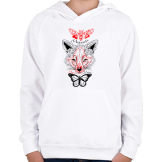 PRINTFASHION Memento - Gyerek kapucnis pulóver - Fehér