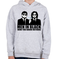 PRINTFASHION Men in Black - Trónok harca - Gyerek kapucnis pulóver - Sport szürke