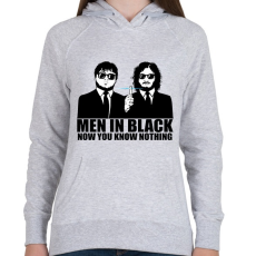 PRINTFASHION Men in Black - Trónok harca - Női kapucnis pulóver - Sport szürke