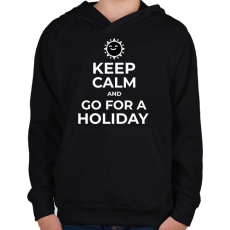 PRINTFASHION MENJ NYARALNI - Gyerek kapucnis pulóver - Fekete