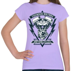 PRINTFASHION Mennydörgő motorok - Női póló - Viola
