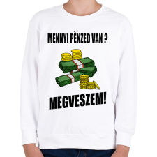 PRINTFASHION MENNYI PÉNZED VAN - Gyerek pulóver - Fehér gyerek pulóver, kardigán