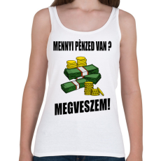 PRINTFASHION MENNYI PÉNZED VAN - Női atléta - Fehér