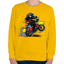 PRINTFASHION Menő farkas - Gyerek pulóver - Sárga gyerek pulóver, kardigán