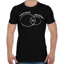 PRINTFASHION Menő végzős fehér - Férfi póló - Fekete férfi póló