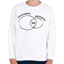 PRINTFASHION Menő végzős fekete - Gyerek pulóver - Fehér gyerek pulóver, kardigán