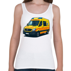 PRINTFASHION Mentőautó 2 - Női atléta - Fehér