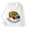 PRINTFASHION mentőautó pisti 1 - Sportzsák, Tornazsák - Fehér