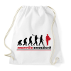 PRINTFASHION Mentős evolúció - Sportzsák, Tornazsák - Fehér