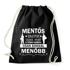 PRINTFASHION Mentős vagyok - Menő - Sportzsák, Tornazsák - Fekete tornazsák
