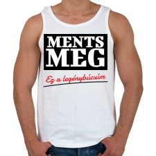 PRINTFASHION Ments meg ez a legénybúcsúm - Férfi atléta - Fehér atléta, trikó