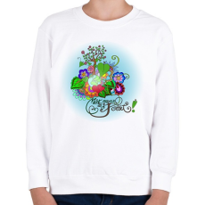 PRINTFASHION Mentsd meg a Földet! - Gyerek pulóver - Fehér