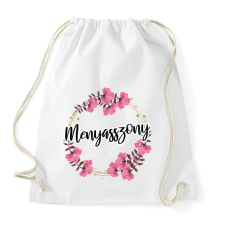 PRINTFASHION Menyasszony (virágos) - Sportzsák, Tornazsák - Fehér tornazsák