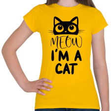 PRINTFASHION Meow, I'm a cat - Női póló - Sárga női póló